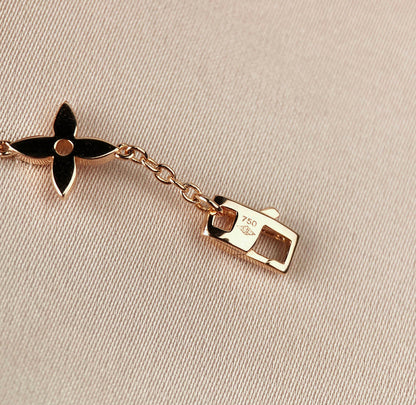 [Renovia Jewelry]STAR AND SUN 7 MOTIFS GOLD BRACELET