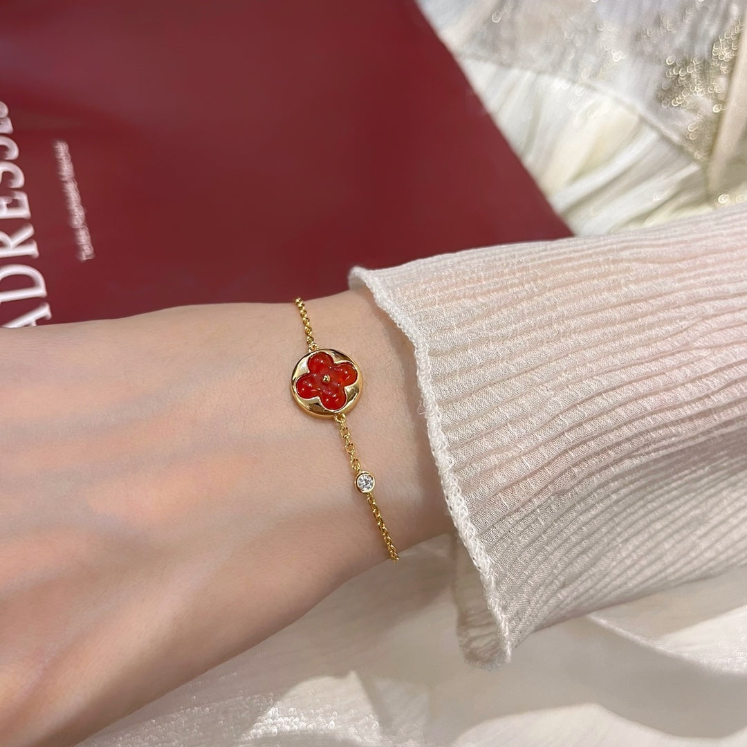 [Renovia Jewelry]SUN PEDANT CARNELIAN BRACELET