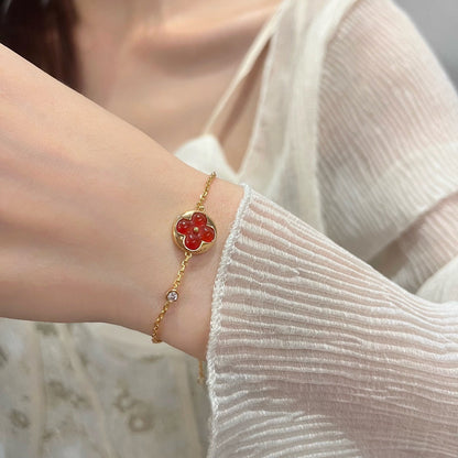 [Renovia Jewelry]SUN PEDANT CARNELIAN BRACELET