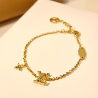 [Renovia Jewelry]LOGO STAR MOTIF GOLD BRACELET