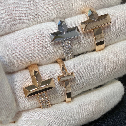[Renovia Jewelry]T WIRE MEDIUM DIAMOND RING