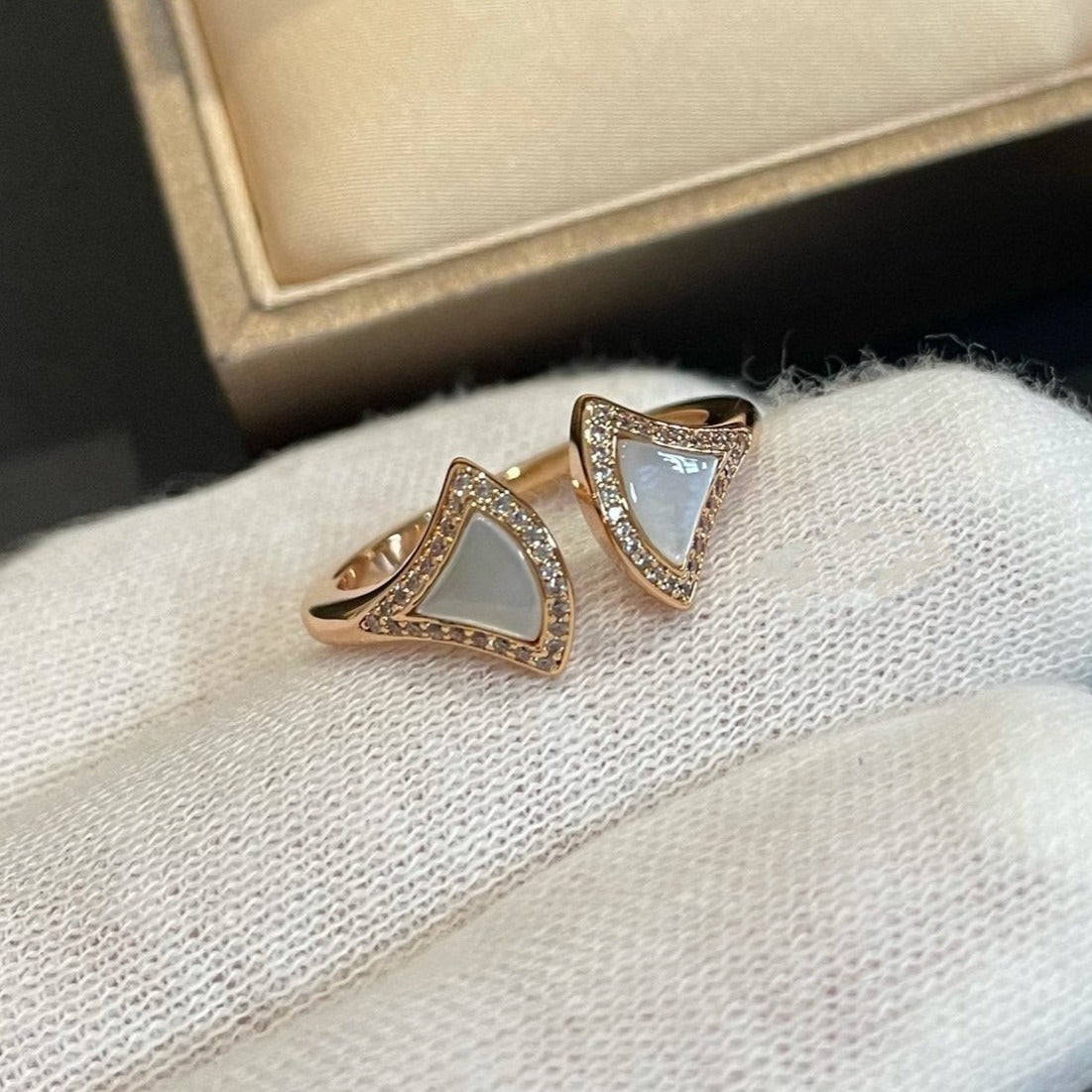 [Renovia Jewelry]DREAM MOP DIAMOND OPEN RING