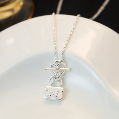 [Renovia Jewelry]POP H PEDANT SILVER NECKLACE