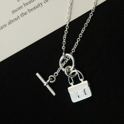[Renovia Jewelry]POP H PEDANT SILVER NECKLACE