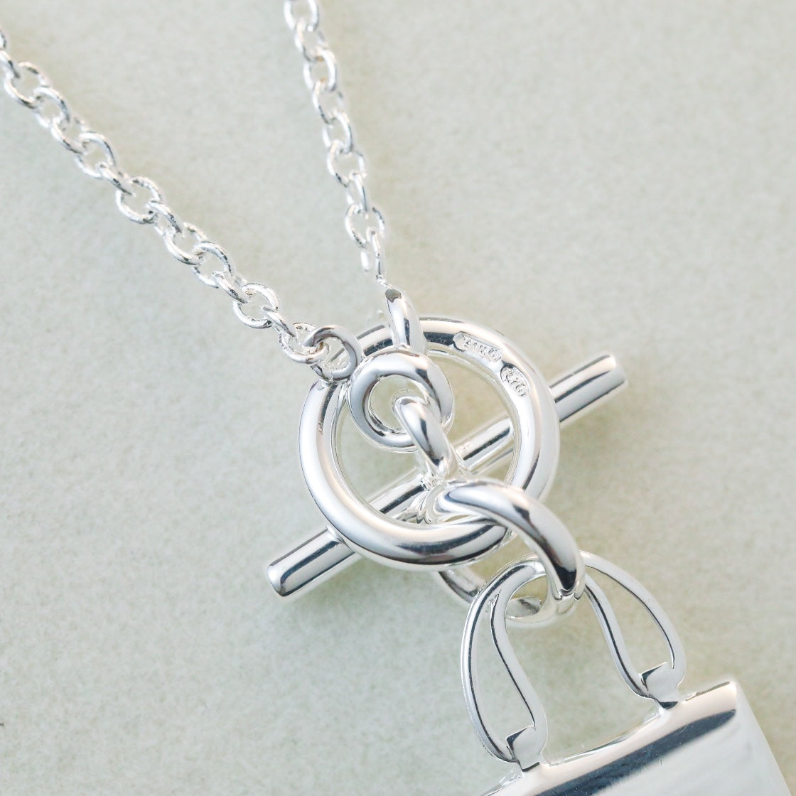 [Renovia Jewelry]POP H PEDANT SILVER NECKLACE