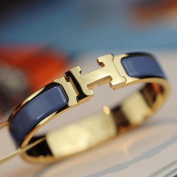 [Renovia Jewelry]H BRACELET 12MM BLUE GRAY