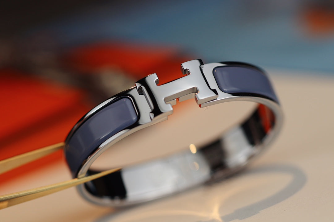 [Renovia Jewelry]H BRACELET 12MM BLUE GRAY
