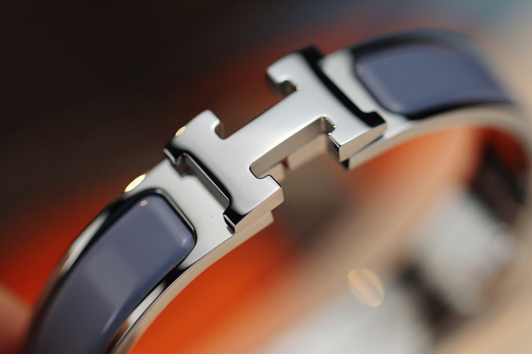 [Renovia Jewelry]H BRACELET 12MM BLUE GRAY