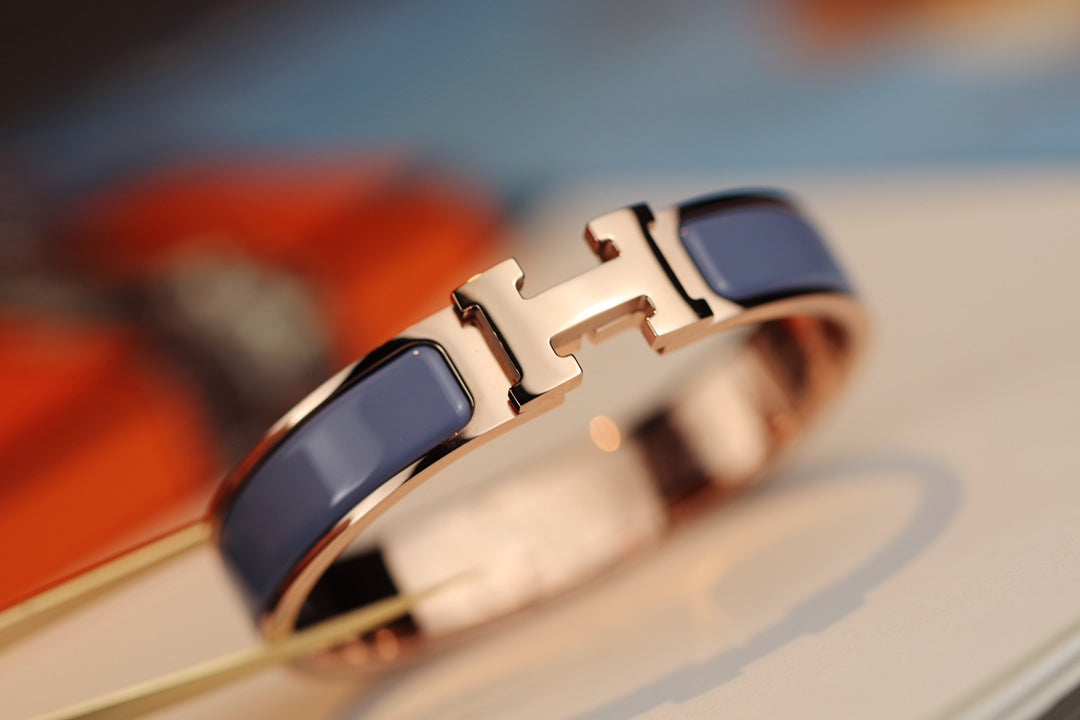 [Renovia Jewelry]H BRACELET 12MM BLUE GRAY