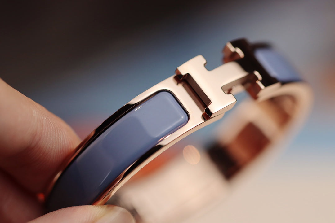 [Renovia Jewelry]H BRACELET 12MM BLUE GRAY