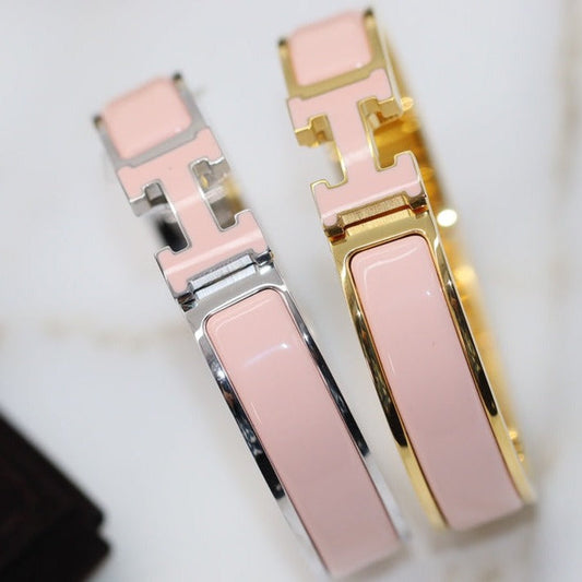 [Renovia Jewelry]H BRACELET 12MM PINK