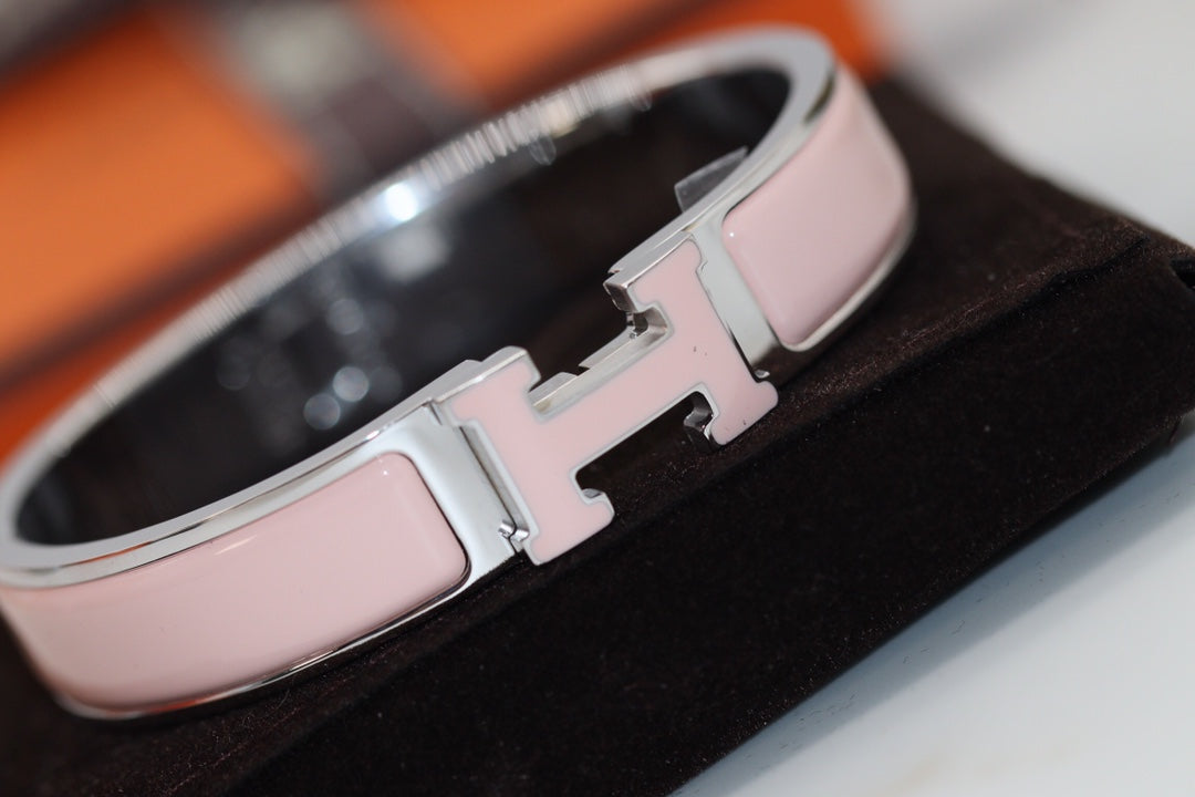 [Renovia Jewelry]H BRACELET 12MM PINK