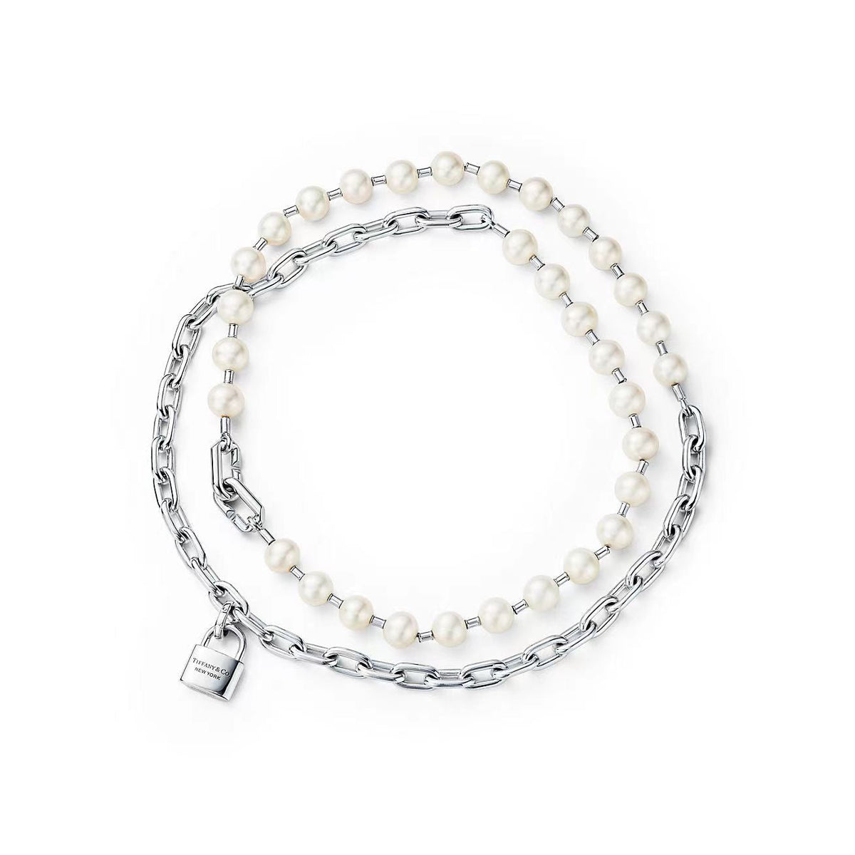 [Renovia Jewelry]HARDWEAR PEARL WRAP NECKLACE