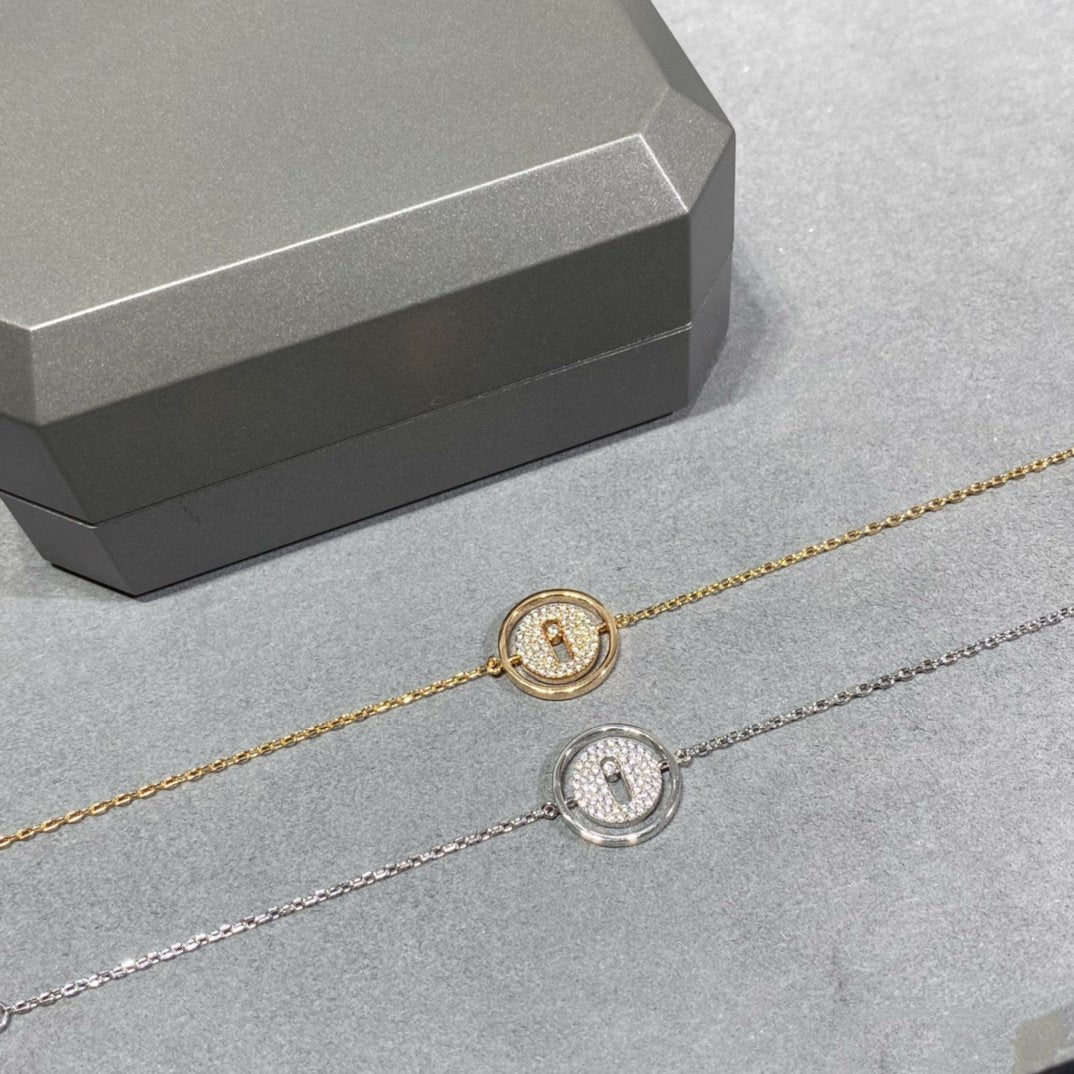 [Renovia Jewelry]LUCKY MOVE DIAMOND PAVED BRACELET