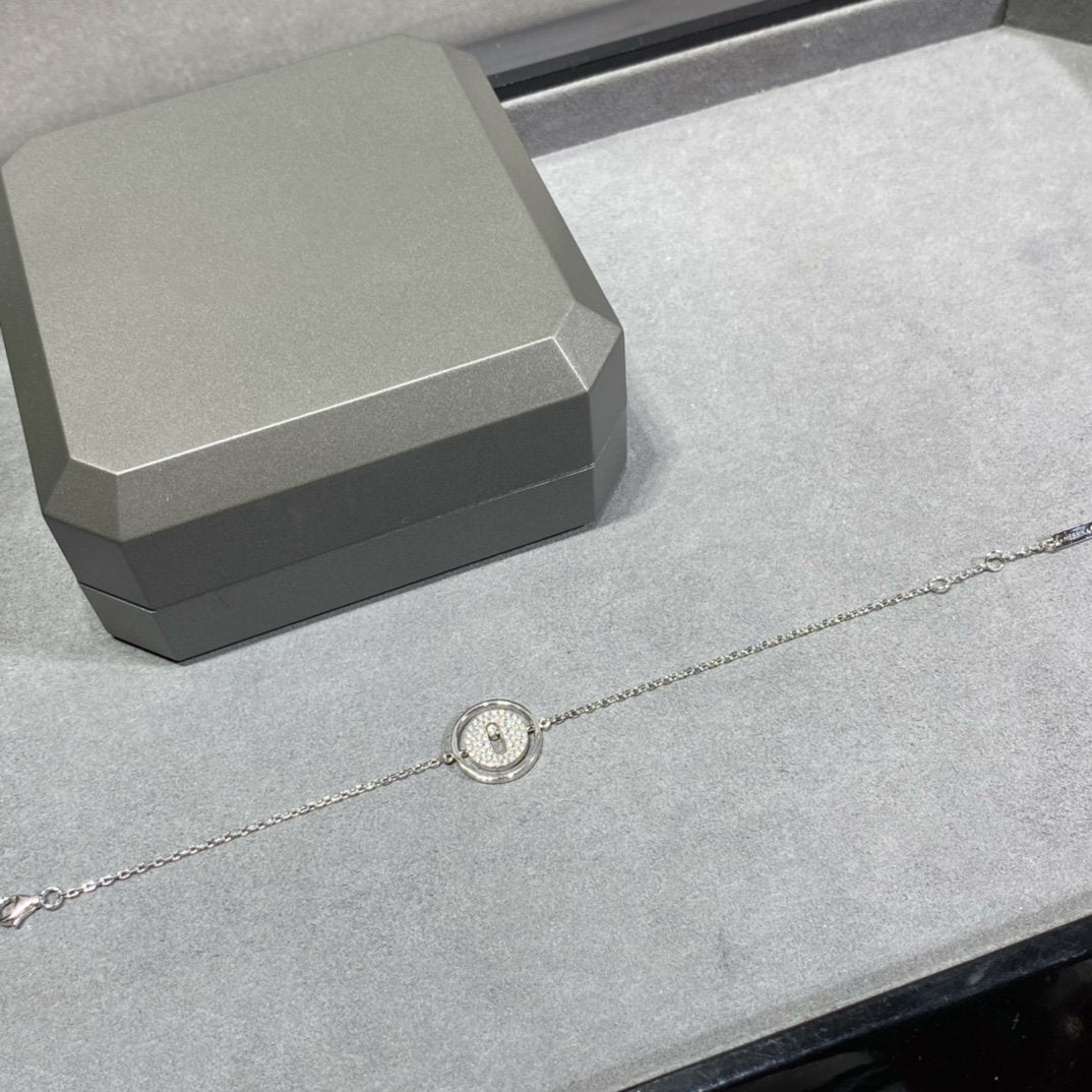 [Renovia Jewelry]LUCKY MOVE DIAMOND PAVED BRACELET
