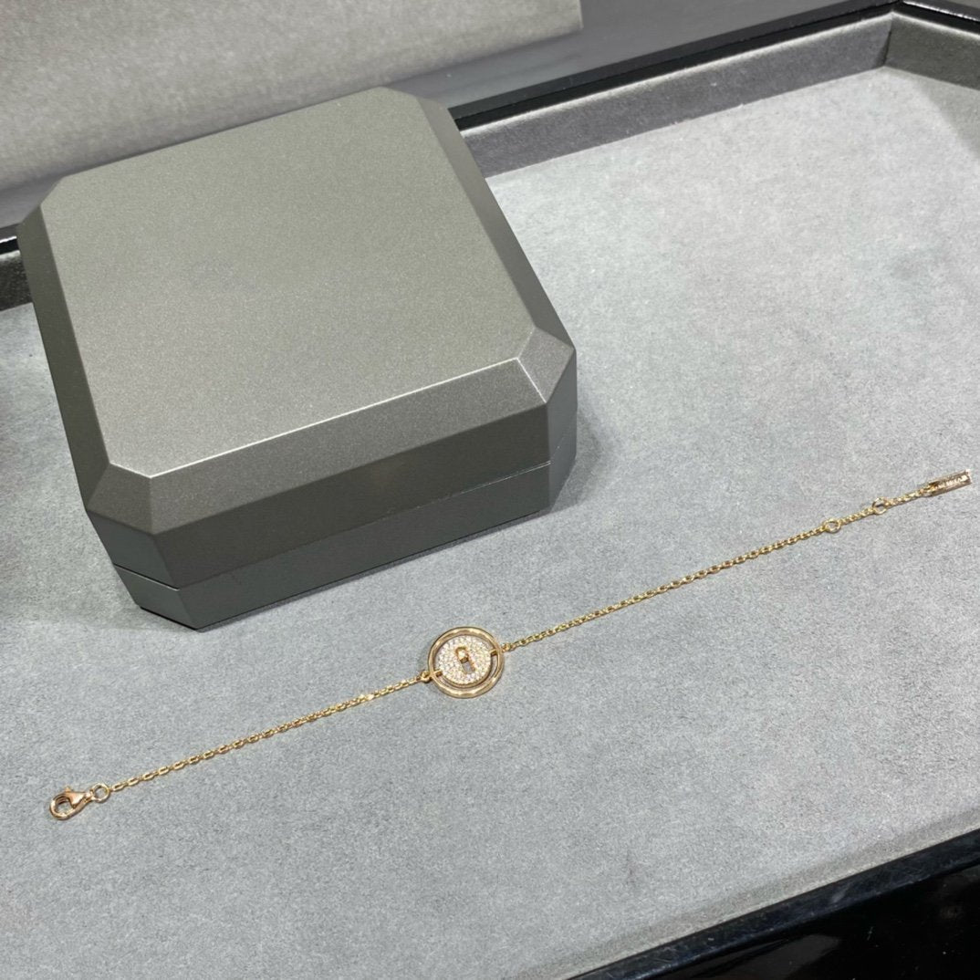 [Renovia Jewelry]LUCKY MOVE DIAMOND PAVED BRACELET