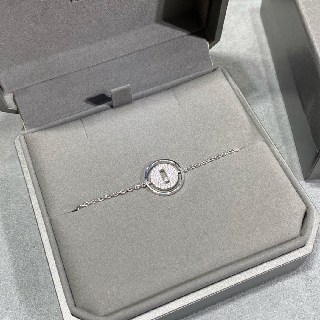 [Renovia Jewelry]LUCKY MOVE DIAMOND PAVED BRACELET