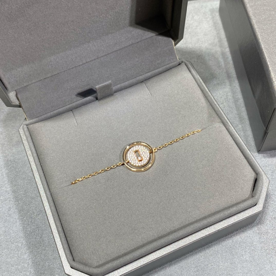 [Renovia Jewelry]LUCKY MOVE DIAMOND PAVED BRACELET