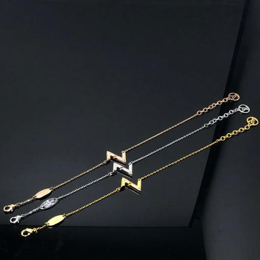 [Renovia Jewelry]VOLT LV LOGO BRACELET