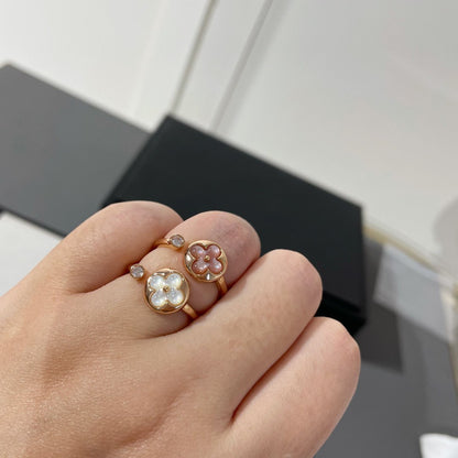 [Renovia Jewelry]SUN 1 DIAMOND PINK MOP RING