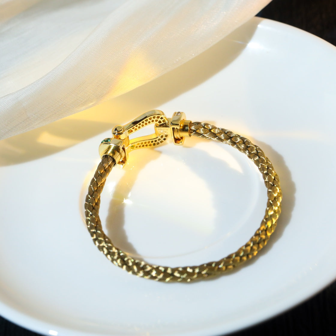 [Renovia Jewelry]FORCE 10 GOLD GREEN DIAMOND PAVED