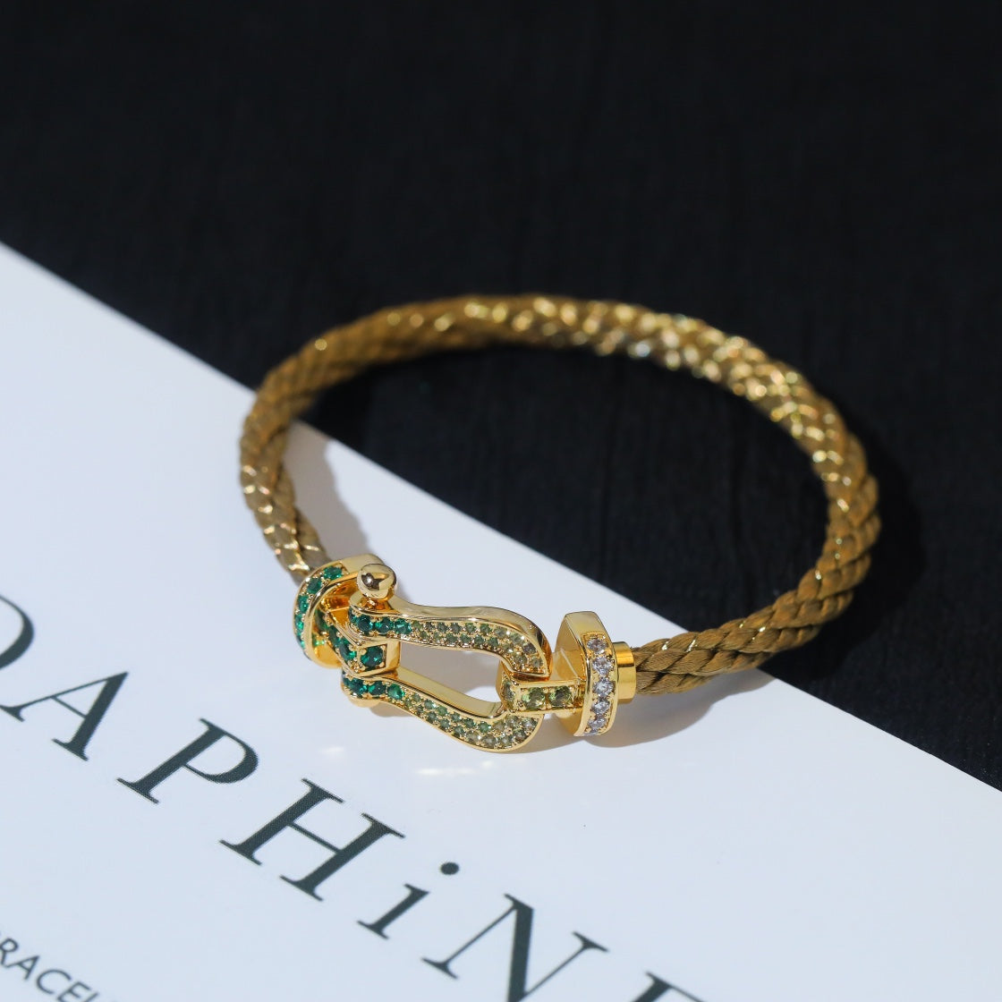 [Renovia Jewelry]FORCE 10 GOLD GREEN DIAMOND PAVED