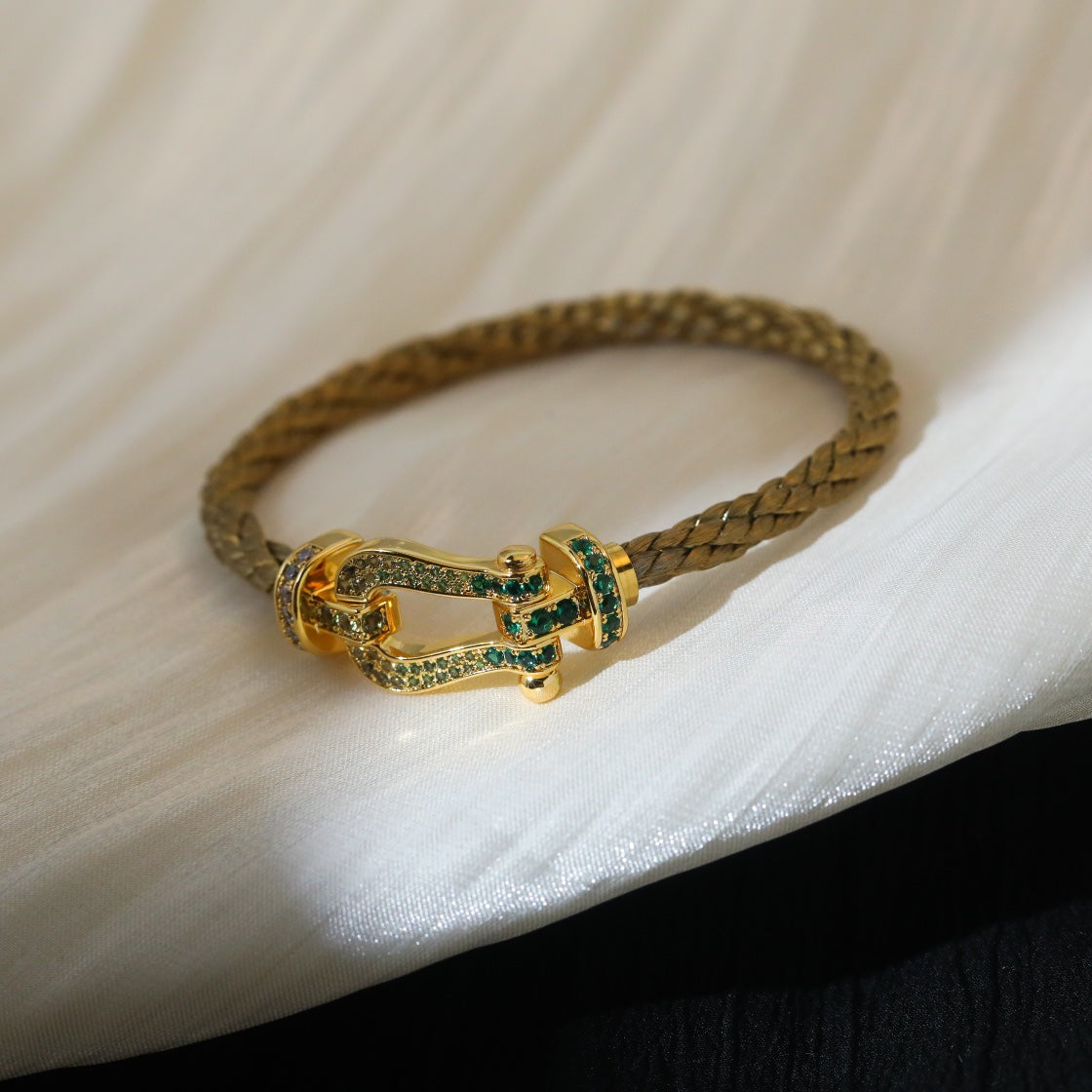 [Renovia Jewelry]FORCE 10 GOLD GREEN DIAMOND PAVED
