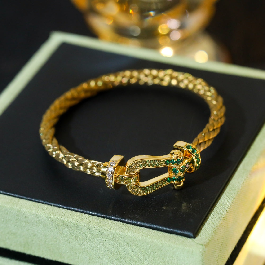 [Renovia Jewelry]FORCE 10 GOLD GREEN DIAMOND PAVED
