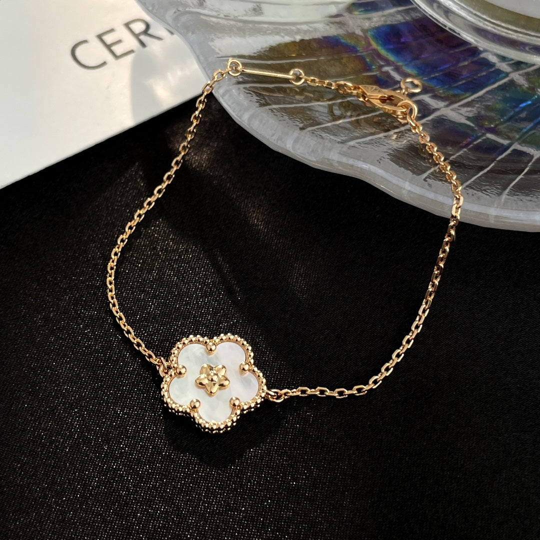 [Renovia Jewelry]LUCKY SPRING ROSE GOLD MOP BRACELET