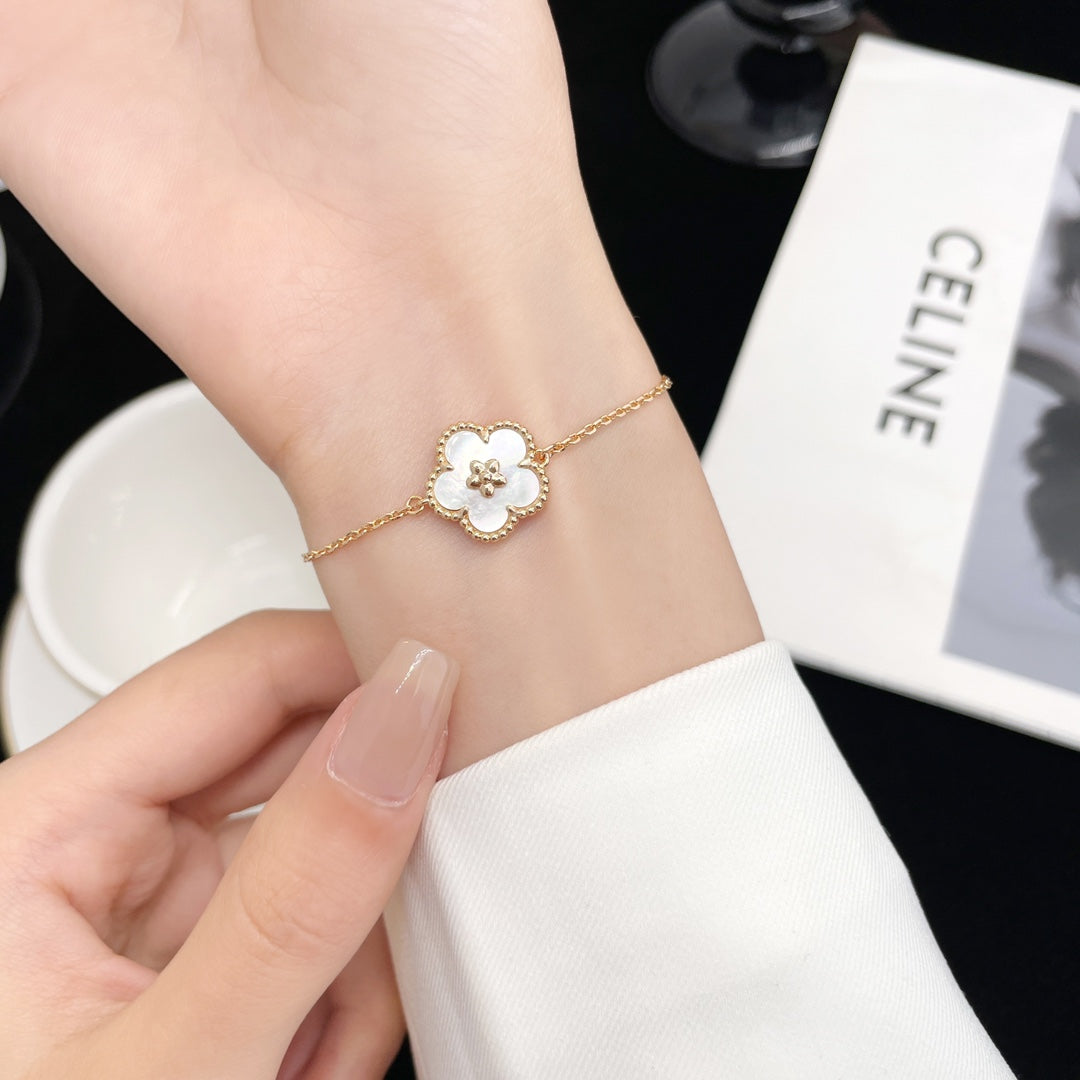 [Renovia Jewelry]LUCKY SPRING ROSE GOLD MOP BRACELET