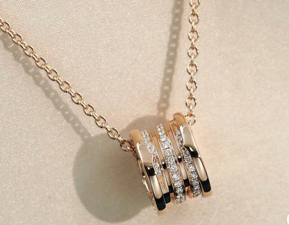 [Renovia Jewelry]ZERO 1 PINK GOLD DIAMOND NECKLACE