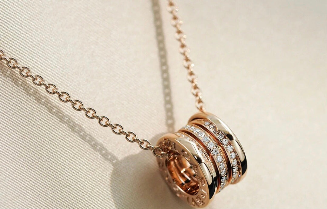 [Renovia Jewelry]ZERO 1 PINK GOLD DIAMOND NECKLACE