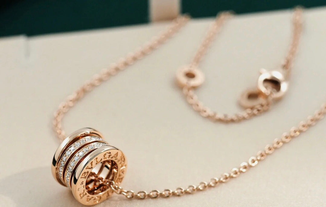 [Renovia Jewelry]ZERO 1 PINK GOLD DIAMOND NECKLACE