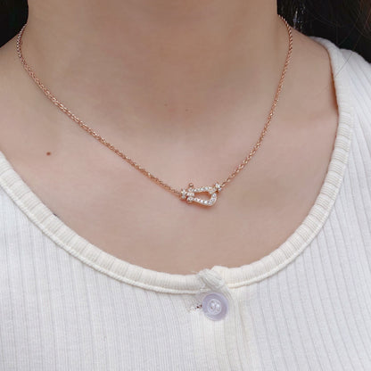 [Renovia Jewelry]FORCE 10 PINK GOLD DIAMOND NECKLACE
