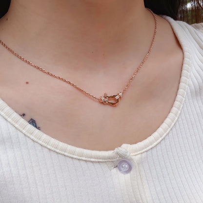 [Renovia Jewelry]FORCE 10 PINK GOLD DIAMOND NECKLACE