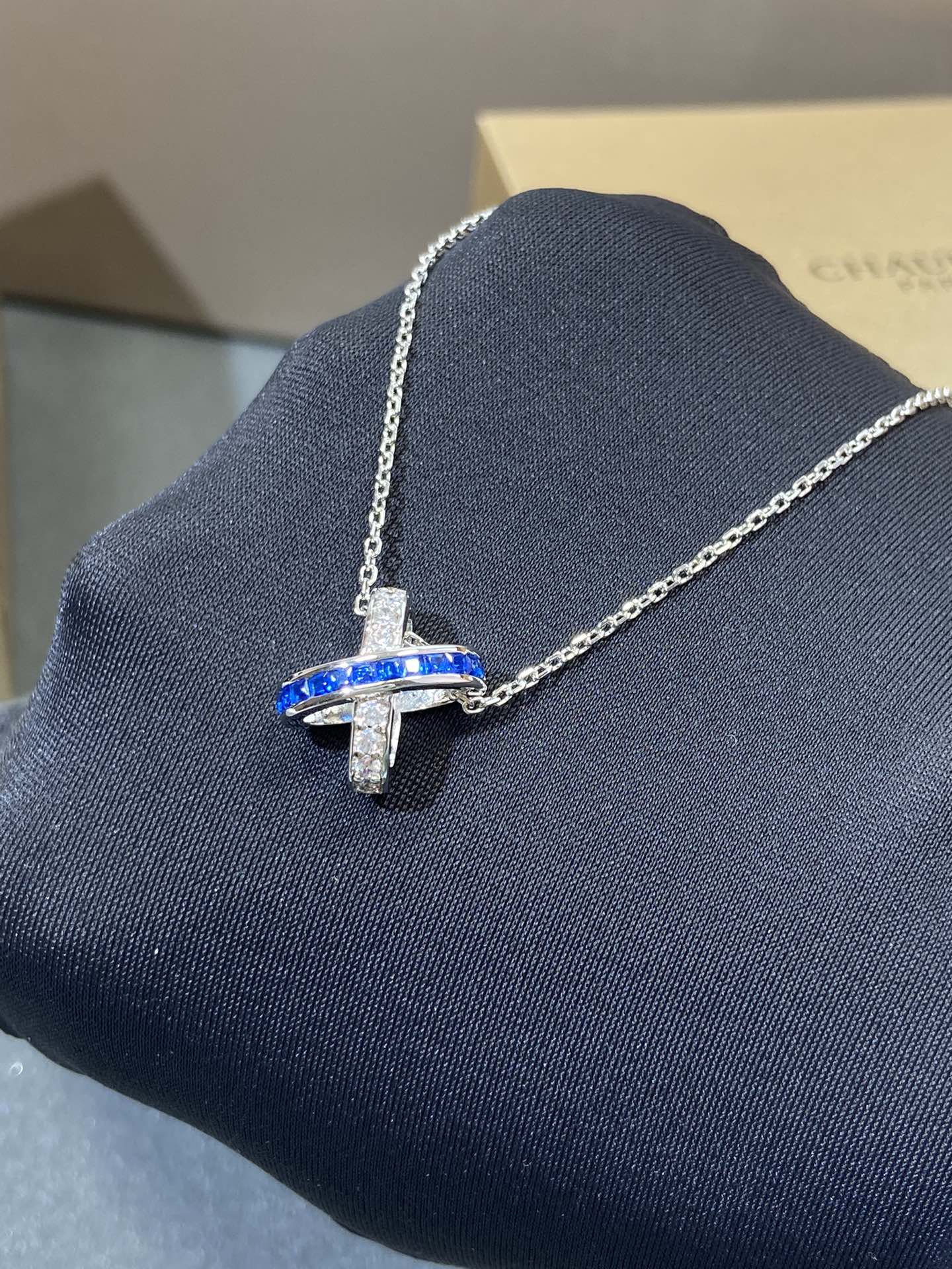 [Renovia Jewelry]LIENS DIAMOND SILVER NECKLACE