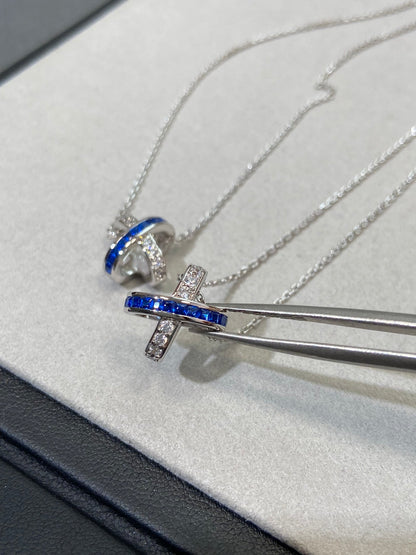 [Renovia Jewelry]LIENS DIAMOND SILVER NECKLACE