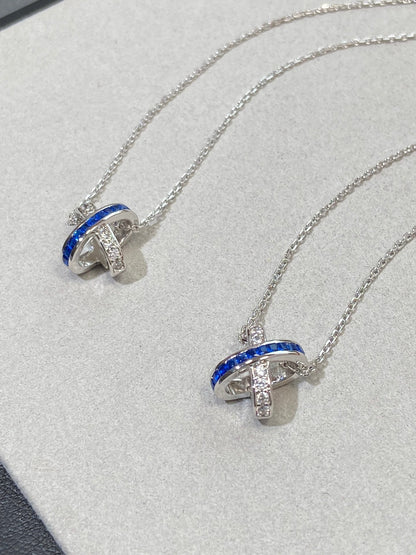 [Renovia Jewelry]LIENS DIAMOND SILVER NECKLACE