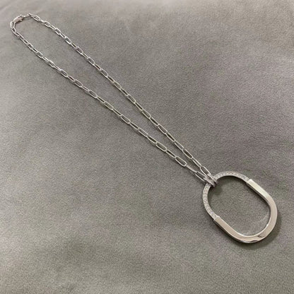 [Renovia Jewelry]LOCK DIAMOND NECKLACE