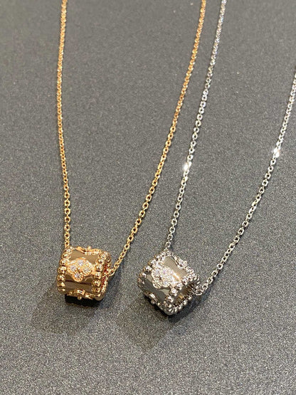 [Renovia Jewelry]PERLEE PEDANT SIVLER DIAMOND NECKLACE