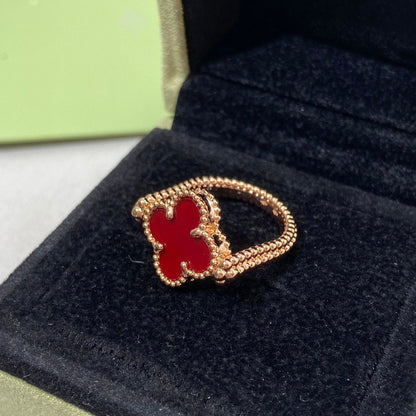 [Renovia Jewelry]CLOVER RIVERSIBLE ROSE GOLD RING