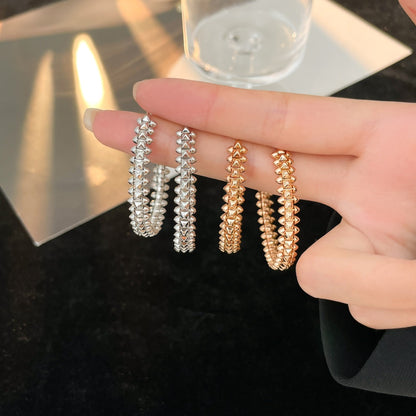 [Renovia Jewelry]CLASH HOOP LARGE EARRINGS