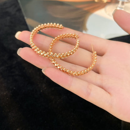 [Renovia Jewelry]CLASH HOOP LARGE EARRINGS