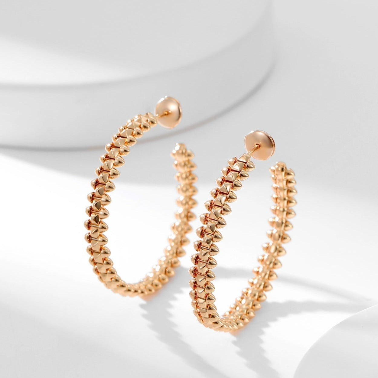 [Renovia Jewelry]CLASH HOOP LARGE EARRINGS