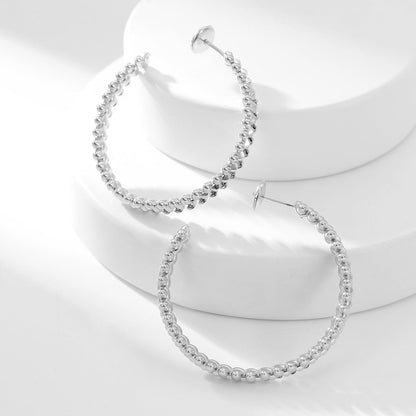 [Renovia Jewelry]CLASH HOOP LARGE EARRINGS