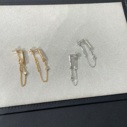 [Renovia Jewelry]CHAINE CHAOS DIAMOND DROP EARRINGS