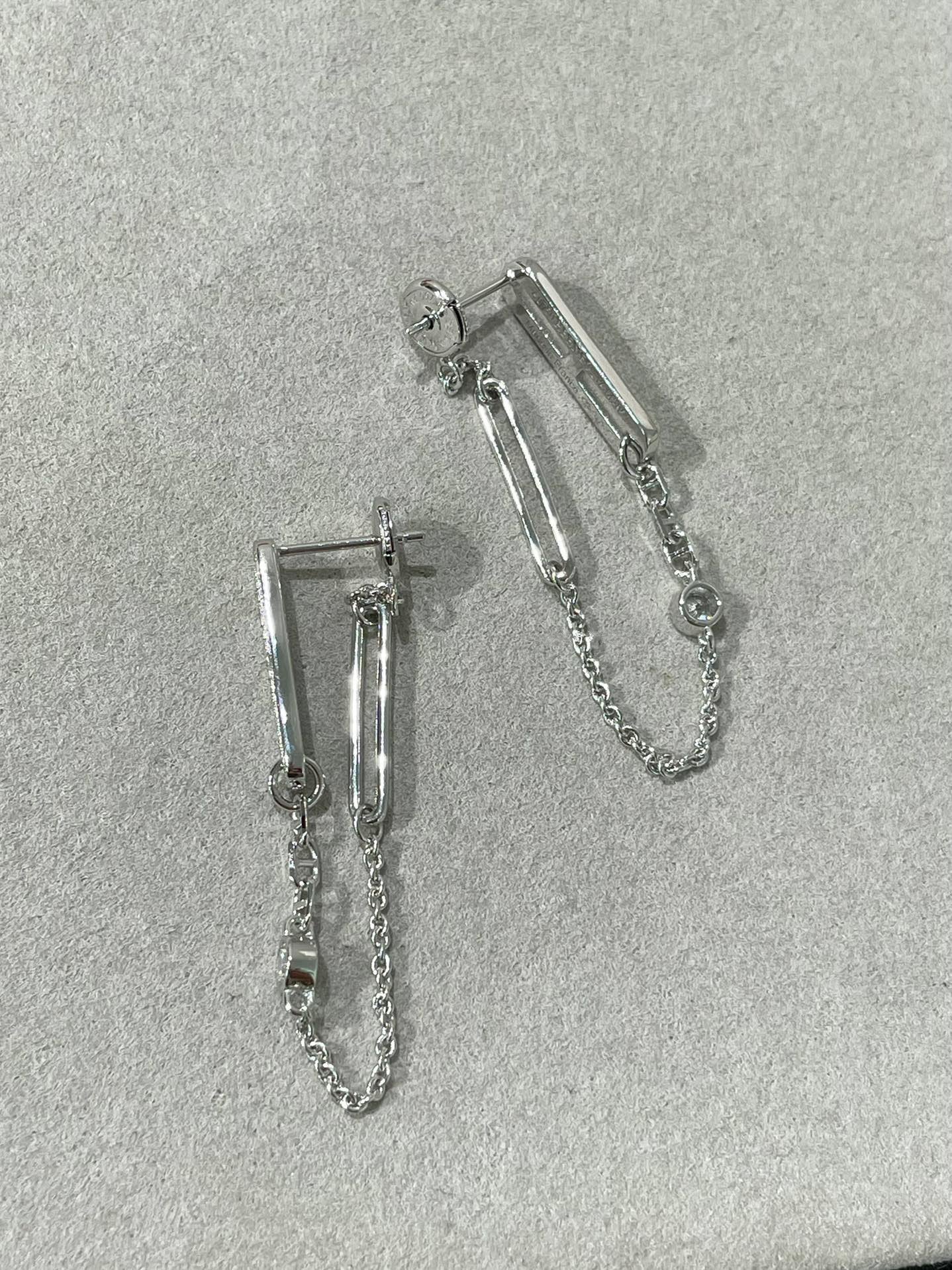 [Renovia Jewelry]CHAINE CHAOS DIAMOND DROP EARRINGS