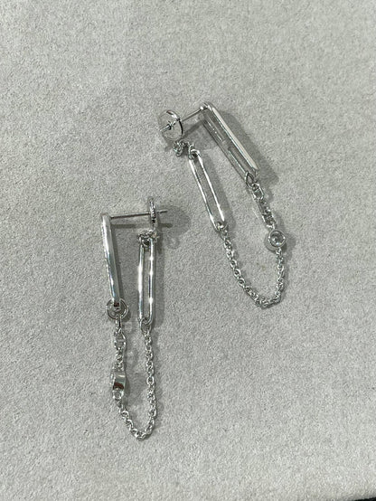[Renovia Jewelry]CHAINE CHAOS DIAMOND DROP EARRINGS
