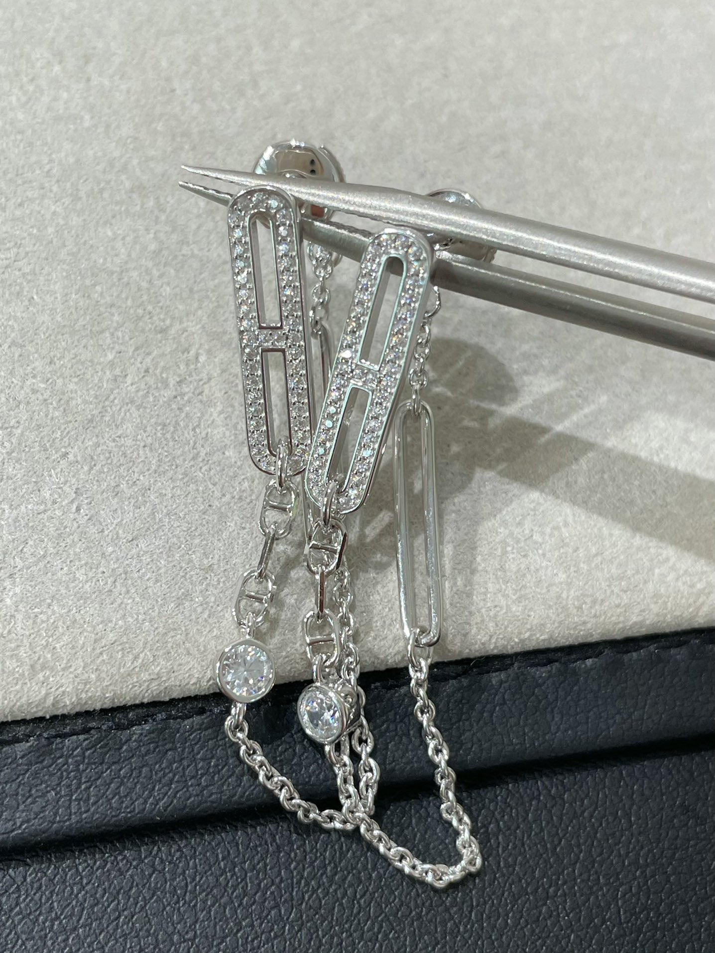[Renovia Jewelry]CHAINE CHAOS DIAMOND DROP EARRINGS