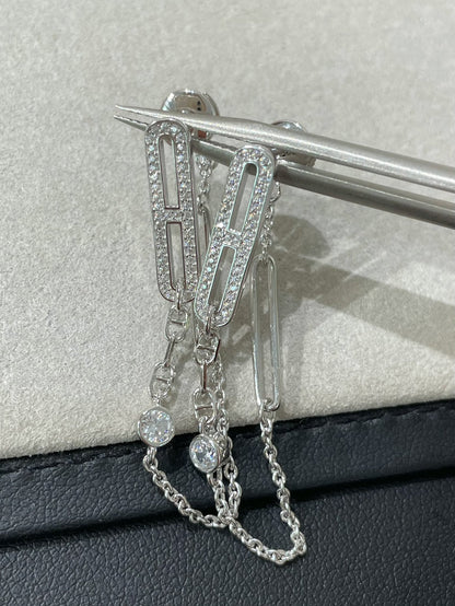 [Renovia Jewelry]CHAINE CHAOS DIAMOND DROP EARRINGS